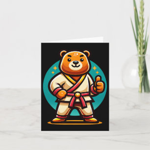Carte Karate Porte-Parfait Pouce Poitrine Vers Le Haut