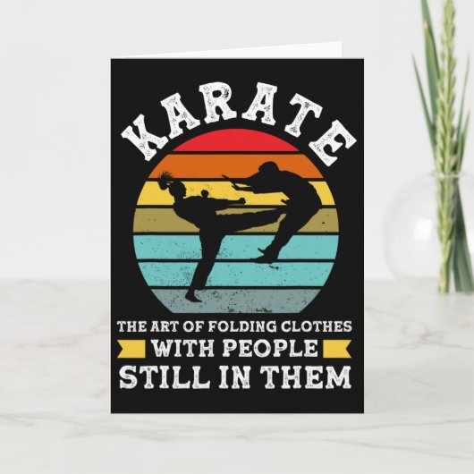 Carte Karate The Art Of Folding Clothes Martial Arts (Devant)
