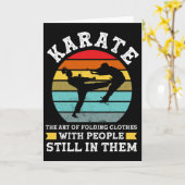 Carte Karate The Art Of Folding Clothes Martial Arts (Fleur jaune)