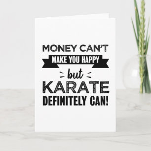 Carte Karate vous rend heureux cadeau amusant