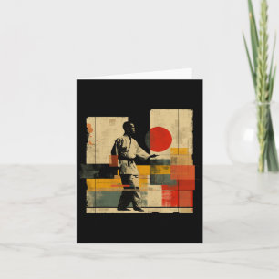 Carte Karateka esthétique Sur Sport Athlétique Karate