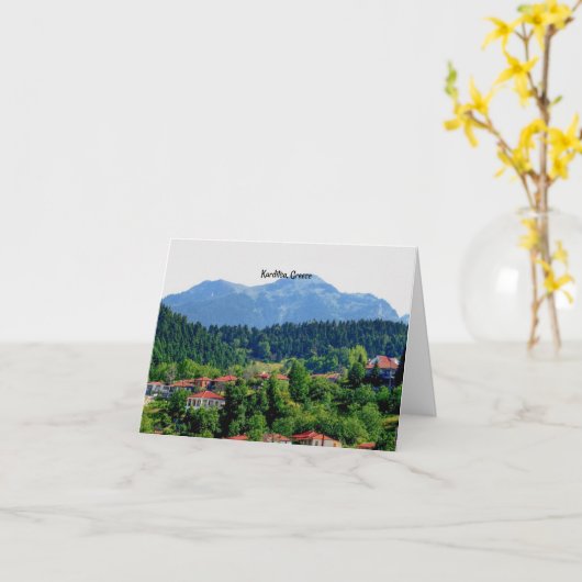 Carte Karditsa, Grèce paysage pittoresque (Fleur jaune)