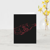 Carte Karen With Her Wine  (Fleur jaune)