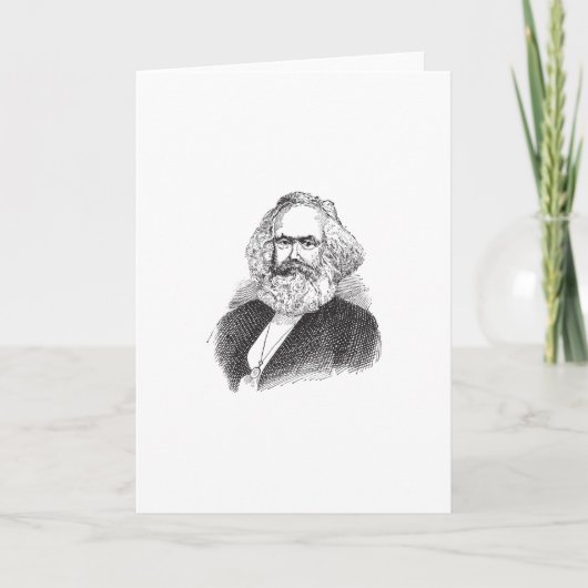 Carte Karl Marx Vintage (Devant)