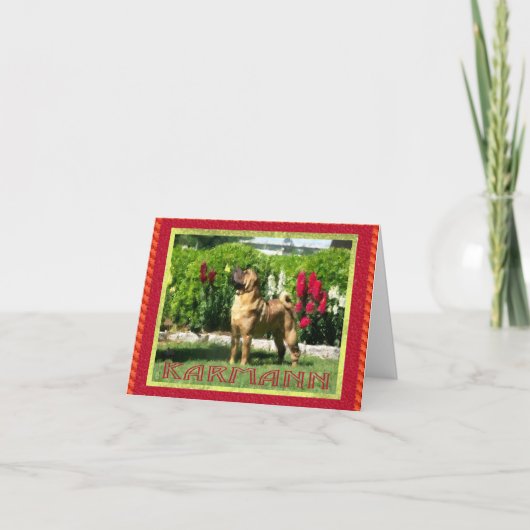 Carte Karmann Ghia Note Card (Devant)