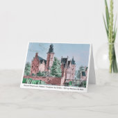 Carte KASTEEL WESTERVELT 1729 A. de Haen drawing. card (Devant)