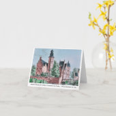 Carte KASTEEL WESTERVELT 1729 A. de Haen drawing. card (Fleur jaune)