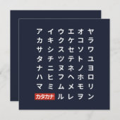 Carte Katakana (Devant / Derrière)