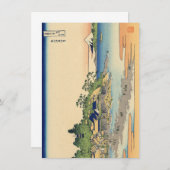 Carte Katsushika Hokusai Enoshima dans la province de Sa (Devant / Derrière)