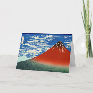 Carte Katsushika Hokusai - Vent Fin, Matin Clair