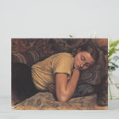 Carte Katya endormi (par Serebriakova) (Debout devant)