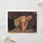 Carte Katya endormi (par Serebriakova) (Devant/Arrière en situation)