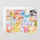 Carte Kawaii (Devant / Derrière)