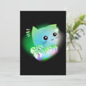 Carte Kawaii Cartoon Kitten (Debout devant)