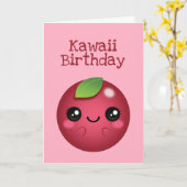 Carte Kawaii Cranberry (Fleur jaune)