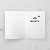 Carte Kawaii Fantôme Halloween (Intérieur)