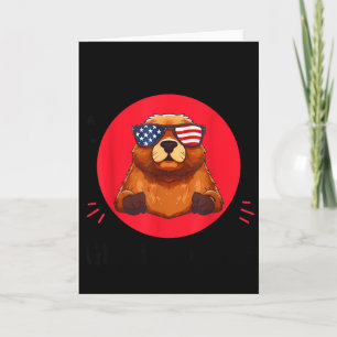 Carte Kawaii Marmotte J'adore Vraiment Marmotte Mignonne