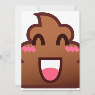Carte kawaii poop emojis