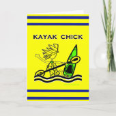 Carte Kayak Chick Designs & Things (Devant)