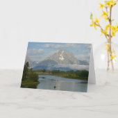 Carte Kayak dans le Parc national de Grand Teton (Fleur jaune)