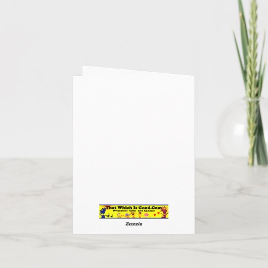 Carte Kayak de Noël (Dos)