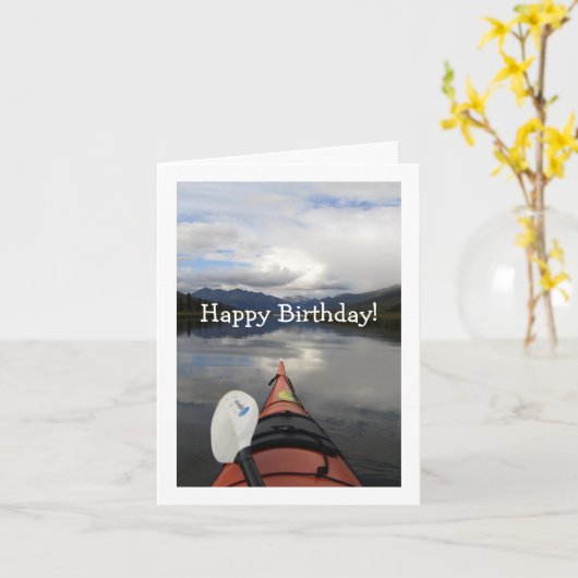 Carte Kayak Journey (Fleur jaune)