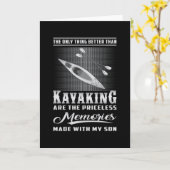 Carte Kayak Kayak Canoë Canoë Paddle Drôle Cadeau (Fleur jaune)