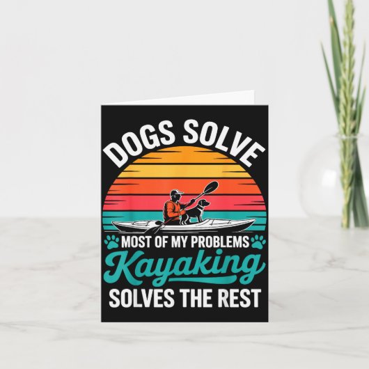 Carte Kayak Novelty For Men Women Kayaker Kayaking Kayak (Devant)