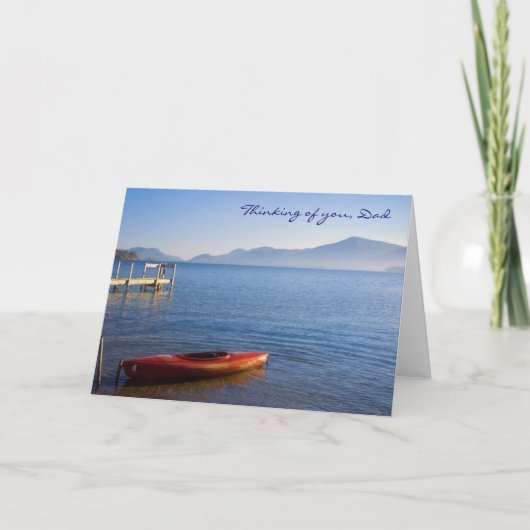 Carte Kayak, Pense à toi, papa (Devant)