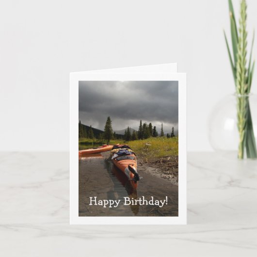 Carte Kayaking le Lapie ; Joyeux anniversaire (Devant)