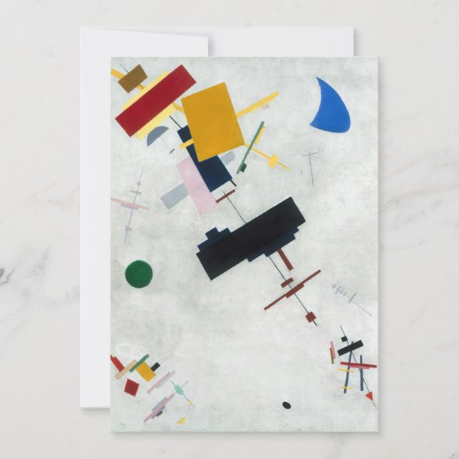 Carte Kazimir Malevich - Suprématisme (Devant)