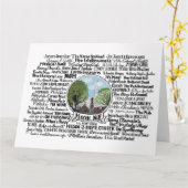 Carte Keene, NH - Maintenant et puis (Fleur jaune)