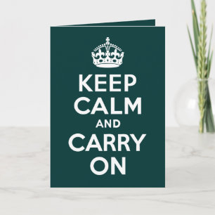 Carte Keep Calm and Carry