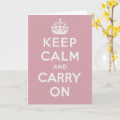 Carte Keep Calm and Carry (Fleur jaune)