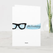 Carte Keep calm and carry on greetings card (Dos)