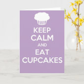 Carte Keep calm and carry on greetings card (Fleur jaune)
