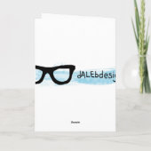 Carte Keep calm and carry on greetings card (Dos)