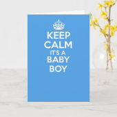 Carte Keep calm and carry on greetings card (Fleur jaune)