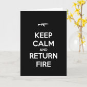 Carte Keep Calm and Return (Fleur jaune)