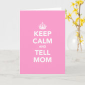 Carte Keep Calm and Tell Mama (Fleur jaune)
