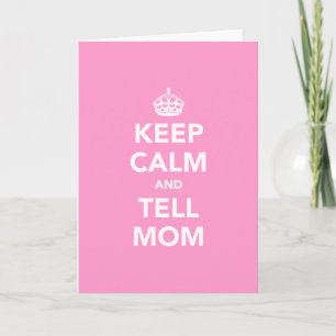 Carte Keep Calm and Tell Mama