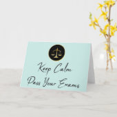 Carte Keep calm. Passer vos examens (Fleur jaune)