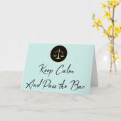 Carte Keep calm. Passez la barre. (Fleur jaune)