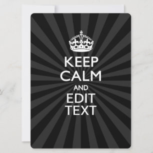 Carte KEEP CALM personnalisé et votre texte en rafale