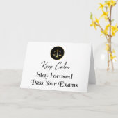 Carte Keep calm. Restez Concentrés. Passer vos examens (Fleur jaune)