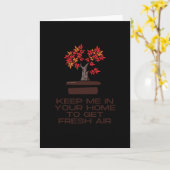 Carte Keep me in your home to get fresh air (Fleur jaune)