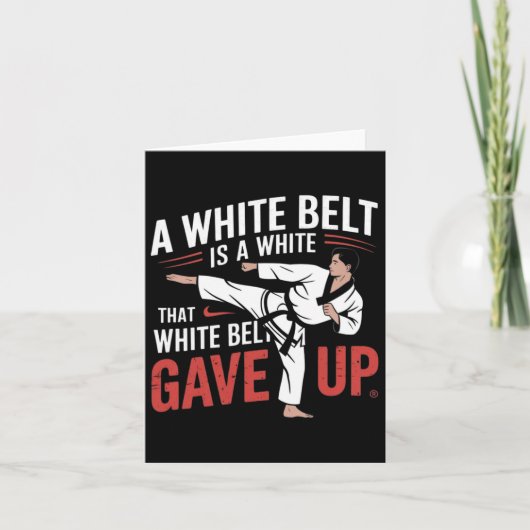 Carte Keep Training Until The Belt Turns Black Retro Kar (Devant)