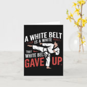 Carte Keep Training Until The Belt Turns Black Retro Kar (Fleur jaune)