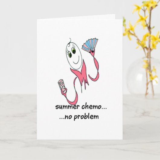 CARTE KEEPIN'IT COOL WITH SUMMER CHEMO (Fleur jaune)