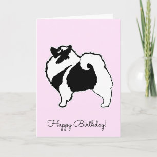 Carte Keeshond Graphics  - Cute Original Dog Art